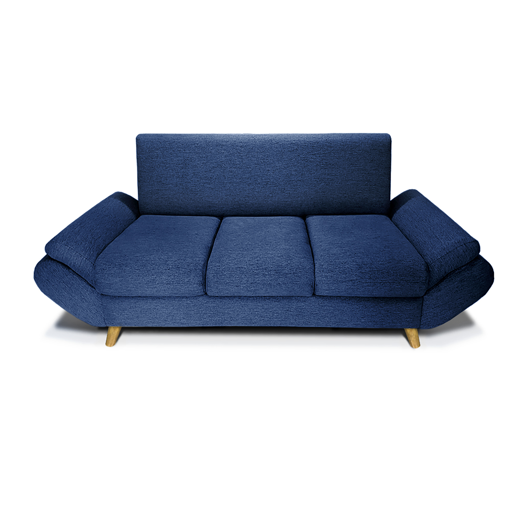 Sofa Roma 3 Puestos Color Azul Turqui